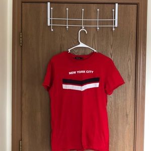Red New York Tee